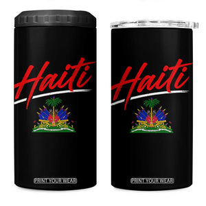 Retro Haiti 4 in 1 Can Cooler Tumbler Haitian Gift Ayiti Roots