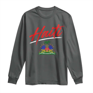 Retro Haiti Long Sleeve Shirt Haitian Gift Ayiti Roots