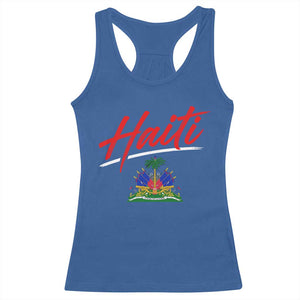 Retro Haiti Racerback Tank Top Haitian Gift Ayiti Roots
