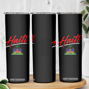 Retro Haiti Skinny Tumbler Haitian Gift Ayiti Roots