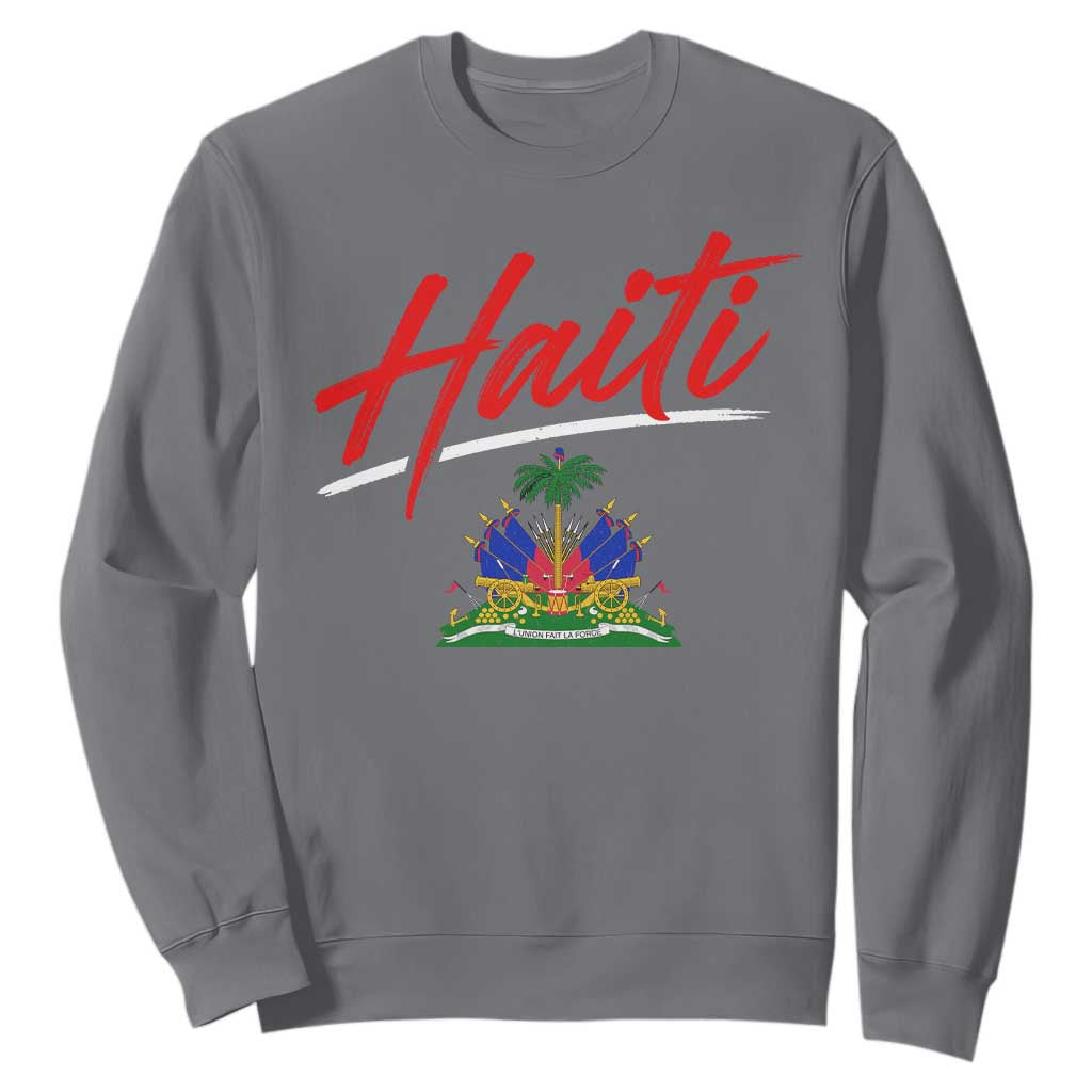 Retro Haiti Sweatshirt Haitian Gift Ayiti Roots