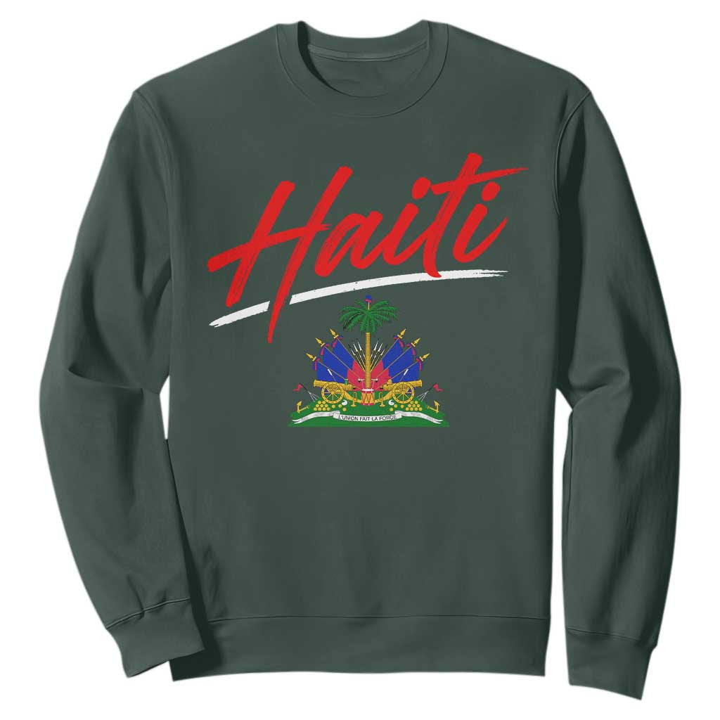 Retro Haiti Sweatshirt Haitian Gift Ayiti Roots