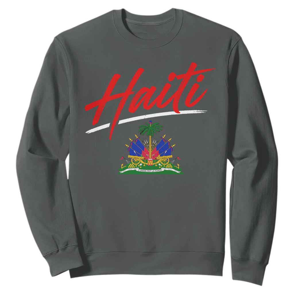 Retro Haiti Sweatshirt Haitian Gift Ayiti Roots