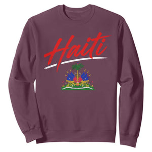 Retro Haiti Sweatshirt Haitian Gift Ayiti Roots