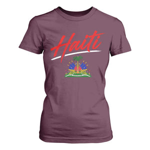 Retro Haiti T Shirt For Women Haitian Gift Ayiti Roots
