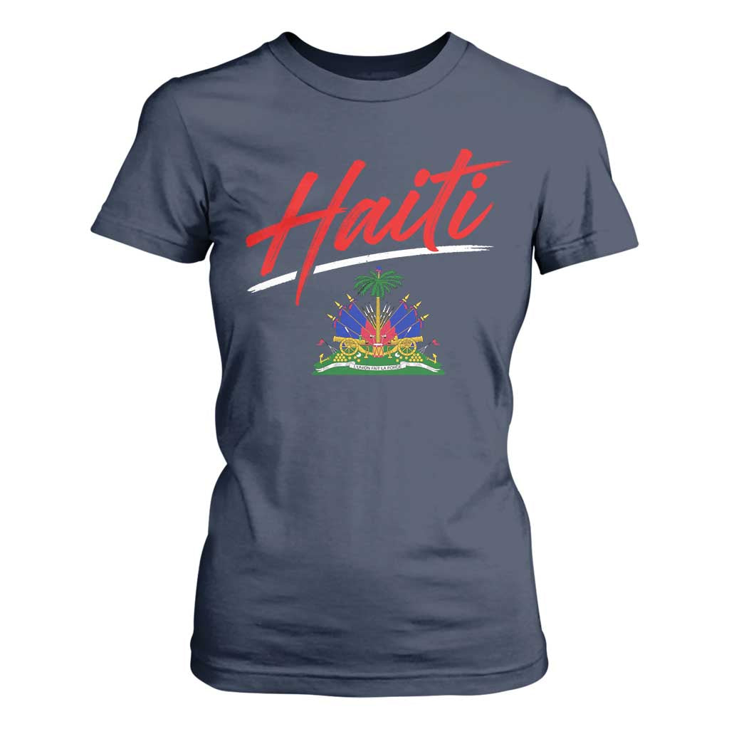 Retro Haiti T Shirt For Women Haitian Gift Ayiti Roots