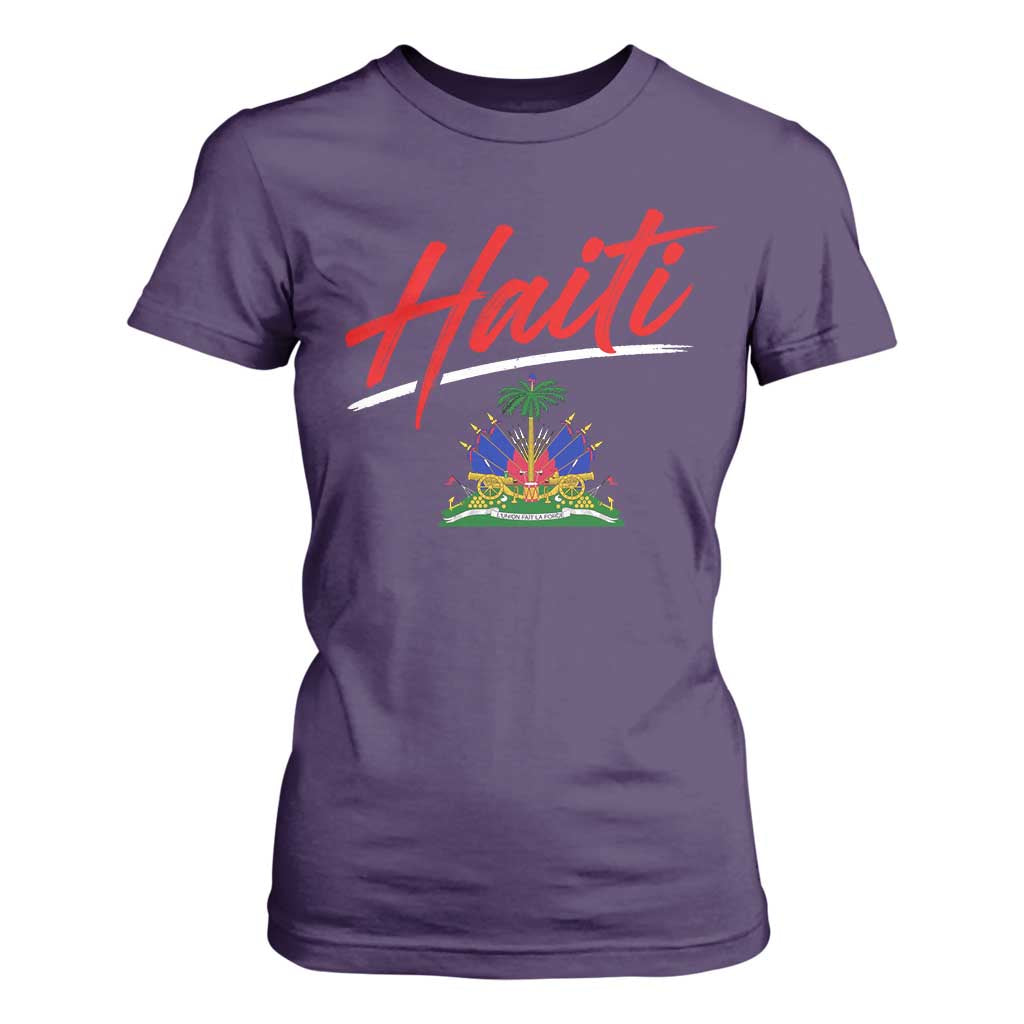 Retro Haiti T Shirt For Women Haitian Gift Ayiti Roots