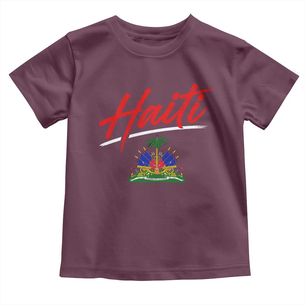 Retro Haiti Toddler T Shirt Haitian Gift Ayiti Roots