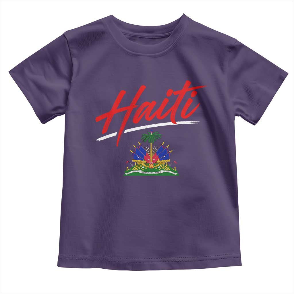 Retro Haiti Toddler T Shirt Haitian Gift Ayiti Roots