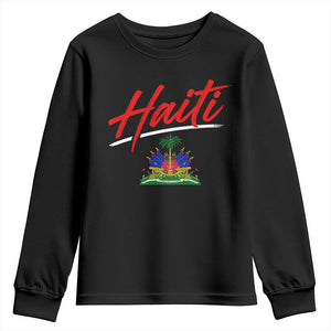 Retro Haiti Youth Sweatshirt Haitian Gift Ayiti Roots