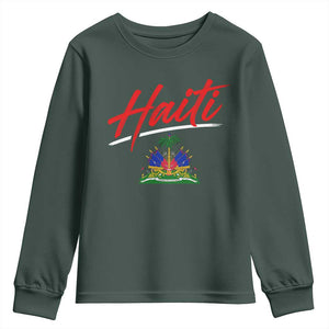 Retro Haiti Youth Sweatshirt Haitian Gift Ayiti Roots