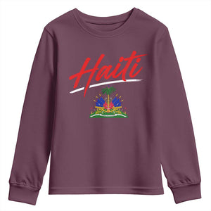 Retro Haiti Youth Sweatshirt Haitian Gift Ayiti Roots