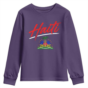 Retro Haiti Youth Sweatshirt Haitian Gift Ayiti Roots