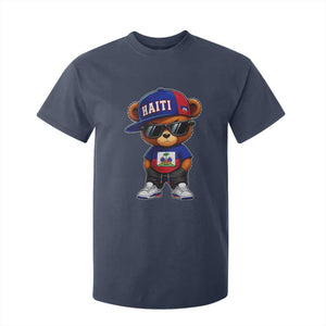 Cute Haiti T Shirt For Kid Hip Hop Teddy Bear Haitian Flag Ayiti Roots