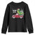 Personalized Dinosaur Christmas Youth Sweatshirt Custom Name Merry Rexmas Xmas Pet Dino Trex Red Truck Family TS10 Black Print Your Wear