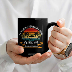Vintage 50th Birthday Coffee Mug Retro 1976 Limited Edition 50 Year Old TS10 Print Your Wear