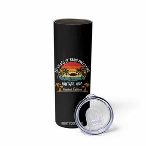 Vintage 50th Birthday Skinny Tumbler Retro 1976 Limited Edition 50 Year Old TS10 Print Your Wear