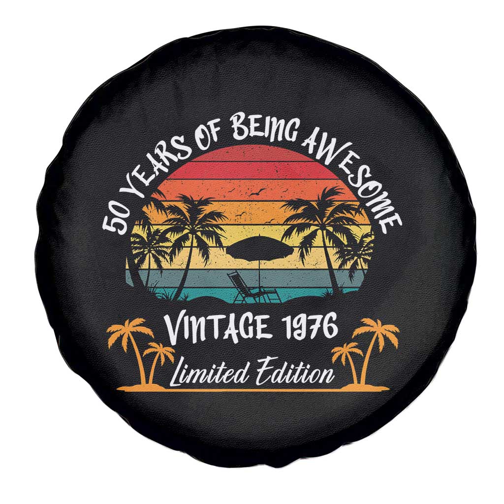 Vintage 50th Birthday Spare Tire Cover Retro 1976 Limited Edition 50 Year Old TS10 Print Your Wear