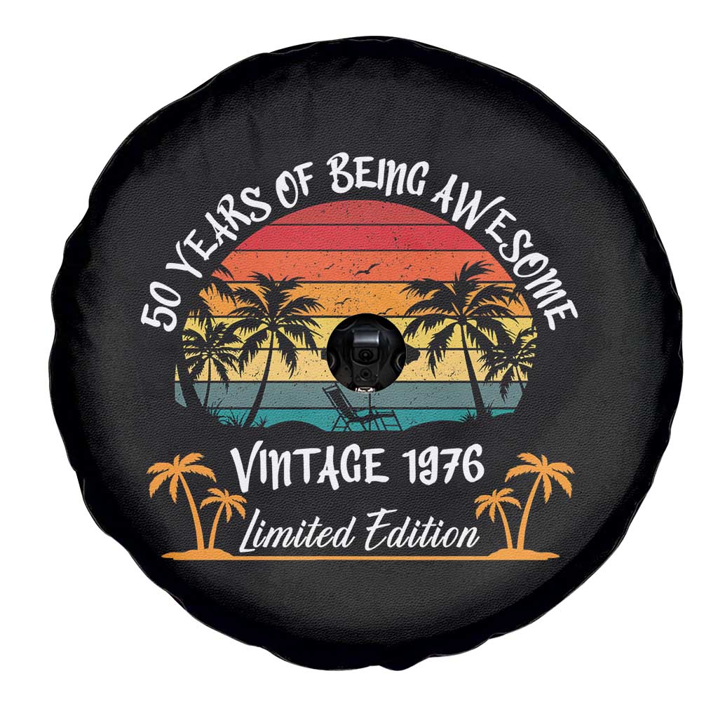 Vintage 50th Birthday Spare Tire Cover Retro 1976 Limited Edition 50 Year Old TS10 Print Your Wear
