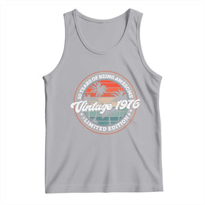 50th Birthday Gifts Tank Top Vintage 1976 50 Year Old Birthday TS10 Athletic Heather Print Your Wear