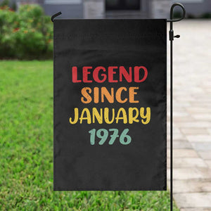 Legend Since January 1976 Garden Flag Vintage Retro 50th Birthday Gifts 50 Years Old TS10 Print Your Wear