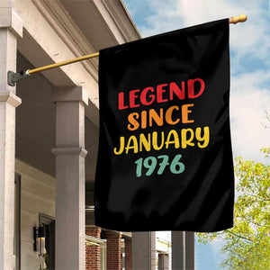 Legend Since January 1976 Garden Flag Vintage Retro 50th Birthday Gifts 50 Years Old TS10 Print Your Wear