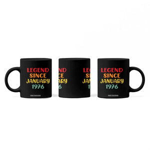 Legend Since January 1976 Coffee Mug Vintage Retro 50th Birthday Gifts 50 Years Old TS10 Print Your Wear