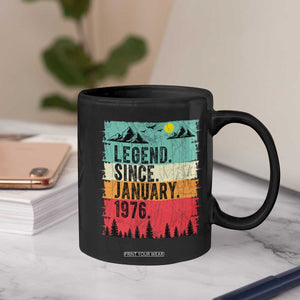 Vintage 1976 Birthday Coffee Mug Retro 50th Birthday Gifts 50 Years Old TS10 Print Your Wear