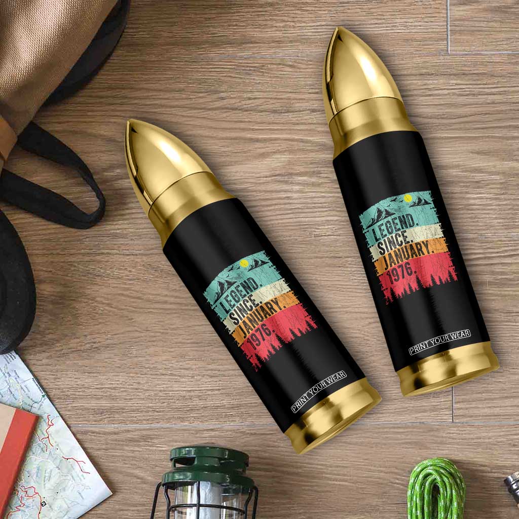 Vintage 1976 Birthday Bullet Tumbler Retro 50th Birthday Gifts 50 Years Old TS10 Print Your Wear