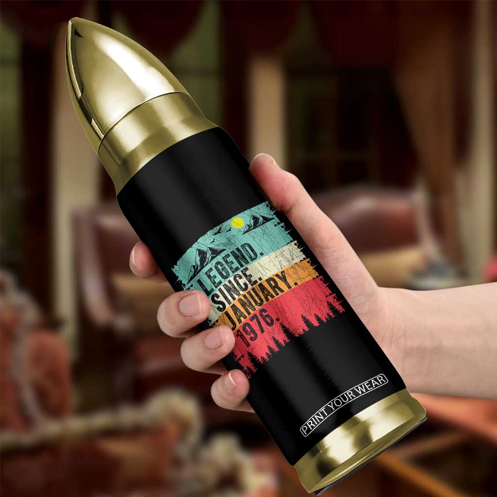 Vintage 1976 Birthday Bullet Tumbler Retro 50th Birthday Gifts 50 Years Old TS10 Print Your Wear