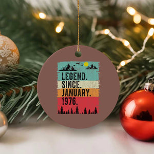 Vintage 1976 Birthday Ceramic Ornament Retro 50th Birthday Gifts 50 Years Old TS10 1pc Mocha Print Your Wear
