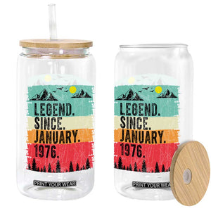 Vintage 1976 Birthday Glass Can Retro 50th Birthday Gifts 50 Years Old TS10 Print Your Wear