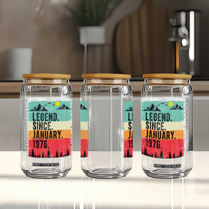 Vintage 1976 Birthday Glass Can Retro 50th Birthday Gifts 50 Years Old TS10 Print Your Wear