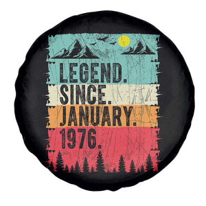 Vintage 1976 Birthday Spare Tire Cover Retro 50th Birthday Gifts 50 Years Old TS10 Print Your Wear