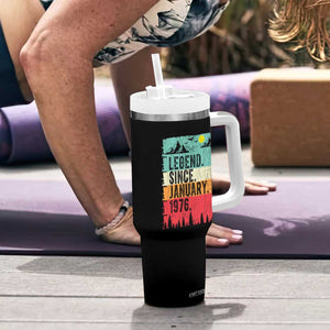 Vintage 1976 Birthday Tumbler With Handle Retro 50th Birthday Gifts 50 Years Old TS10 Print Your Wear
