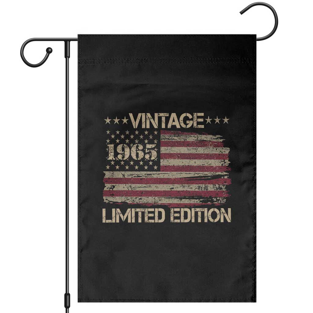 Vintage 1965 Birthday Garden Flag Limited Edition Retro American Flag TS10 Black Print Your Wear