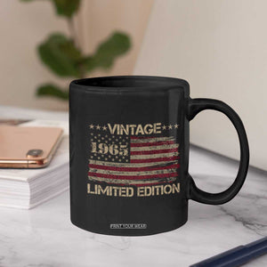 Vintage 1965 Birthday Coffee Mug Limited Edition Retro American Flag TS10 Print Your Wear