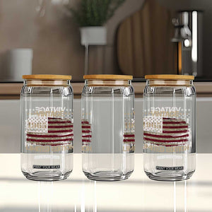Vintage 1965 Birthday Glass Can Limited Edition Retro American Flag TS10 Print Your Wear