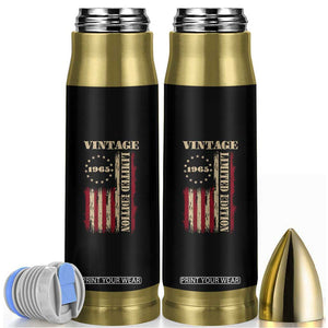 Vintage 1965 Birthday Bullet Tumbler Retro American Flag Limited Edition TS10 Black Print Your Wear