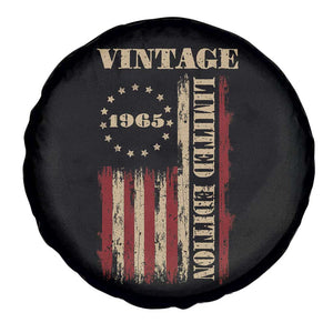Vintage 1965 Birthday Spare Tire Cover Retro American Flag Limited Edition TS10 Print Your Wear