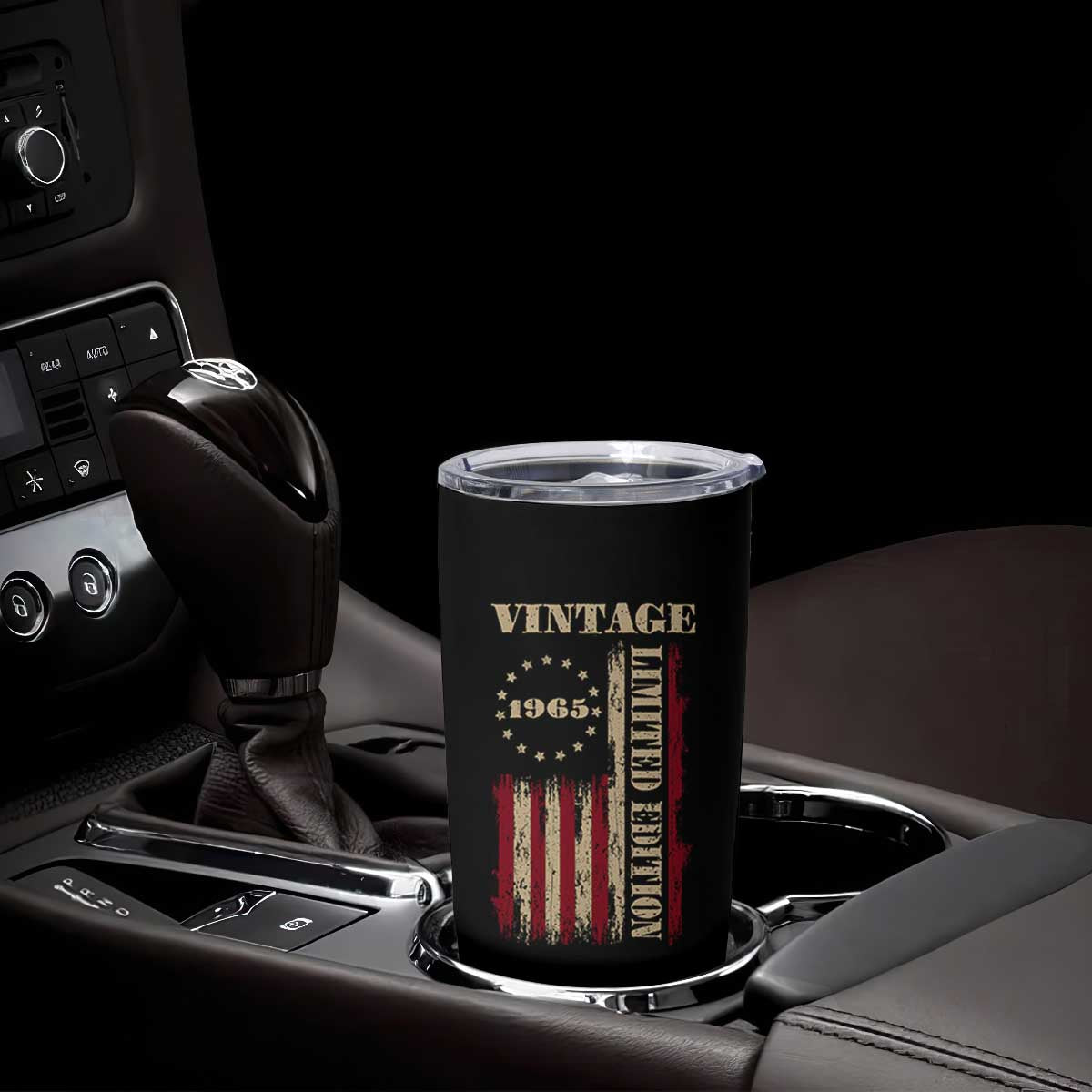 Vintage 1965 Birthday Tumbler Cup Retro American Flag Limited Edition TS10 Print Your Wear