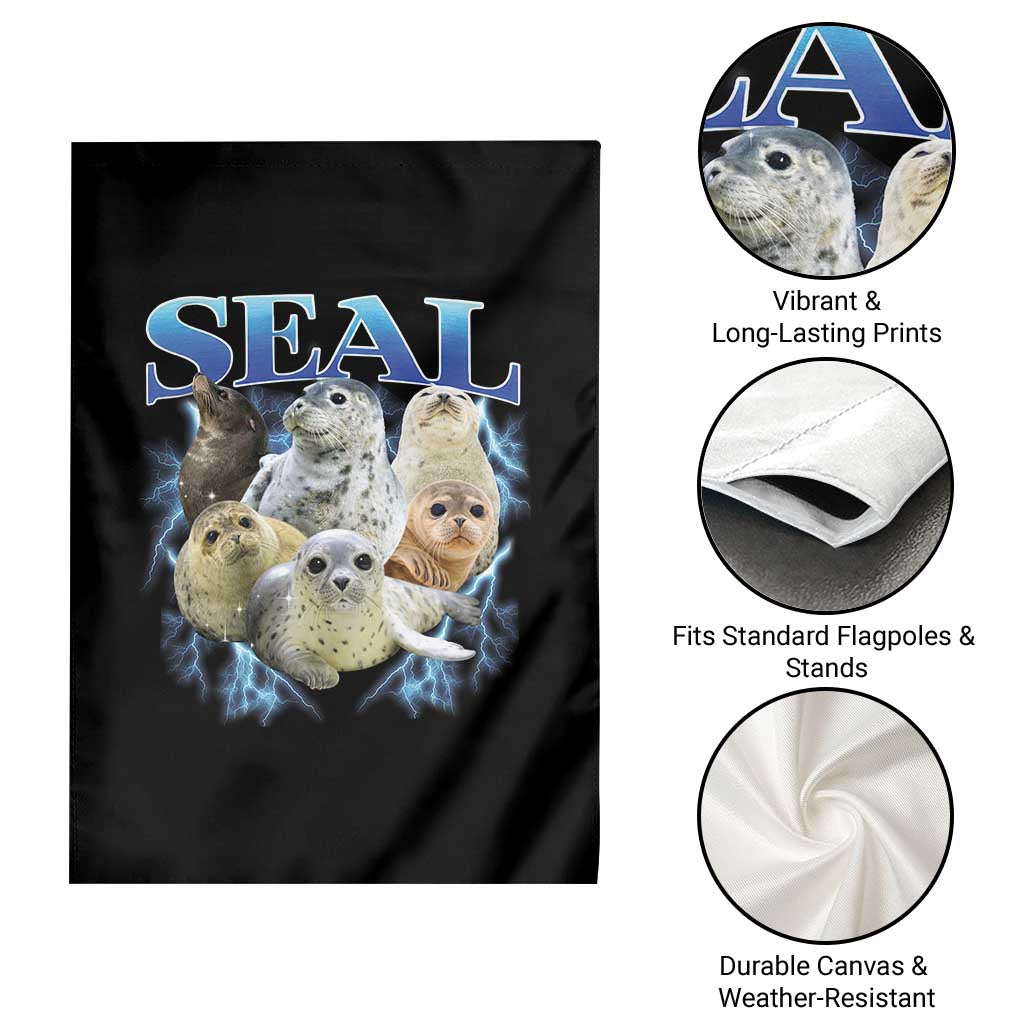 Baby Seals Garden Flag Retro Sea Dog Bootleg Vintage Graphic 90s TS10 Print Your Wear
