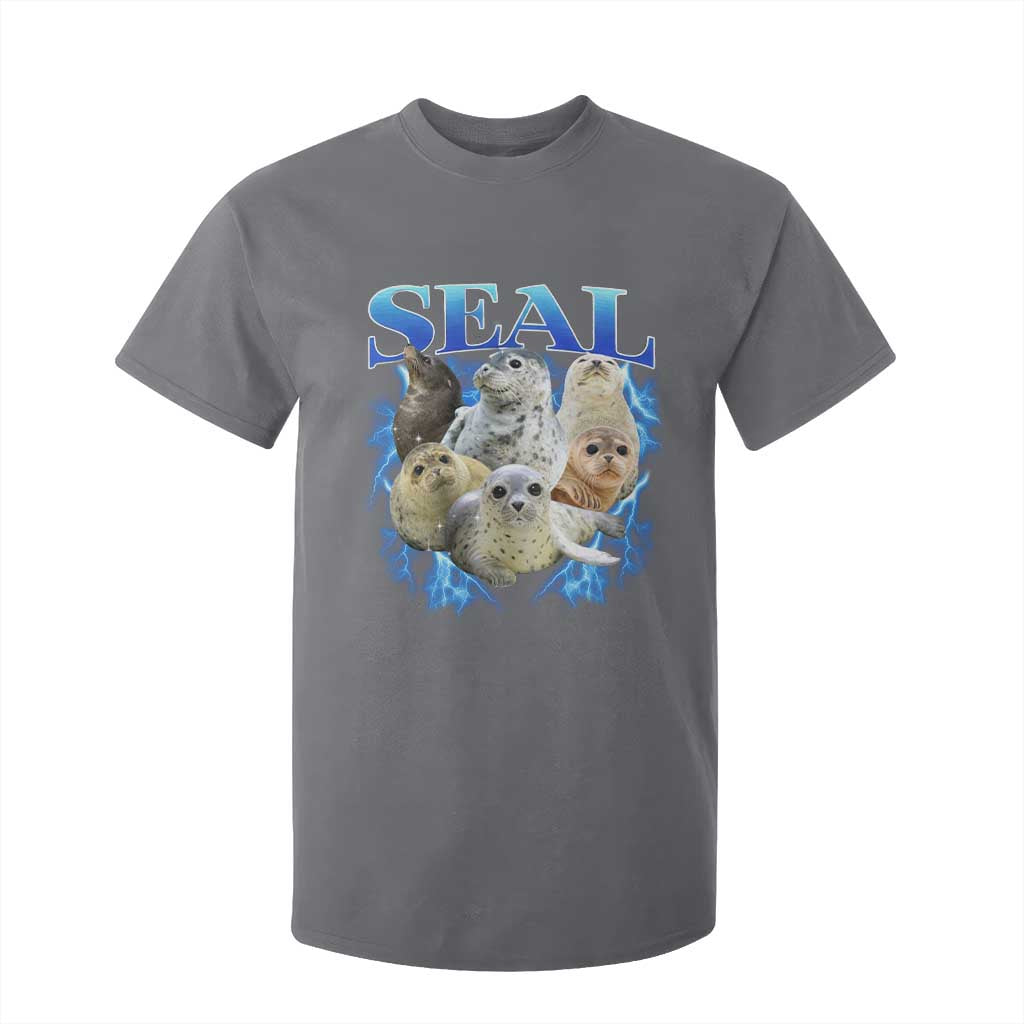 Baby Seals T Shirt For Kid Retro Sea Dog Bootleg Vintage Graphic 90s TS10 Charcoal Print Your Wear