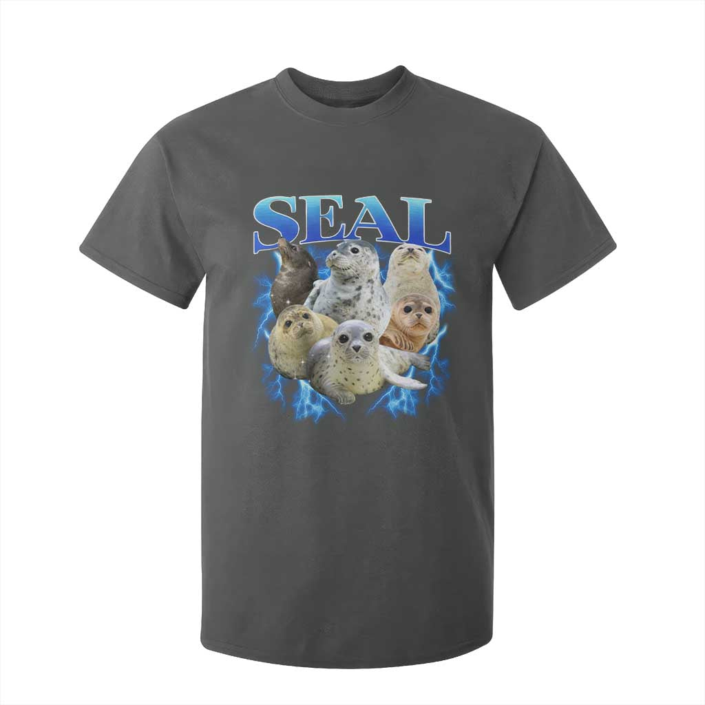 Baby Seals T Shirt For Kid Retro Sea Dog Bootleg Vintage Graphic 90s TS10 Dark Heather Print Your Wear