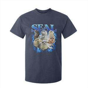 Baby Seals T Shirt For Kid Retro Sea Dog Bootleg Vintage Graphic 90s TS10 Navy Print Your Wear
