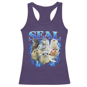 Baby Seals Racerback Tank Top Retro Sea Dog Bootleg Vintage Graphic 90s TS10 Purple Print Your Wear