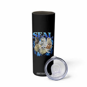 Baby Seals Skinny Tumbler Retro Sea Dog Bootleg Vintage Graphic 90s TS10 Print Your Wear