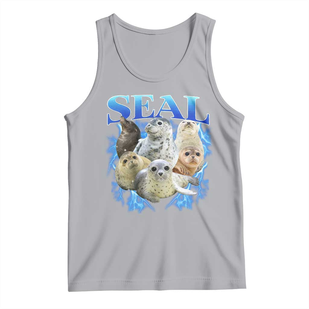 Baby Seals Tank Top Retro Sea Dog Bootleg Vintage Graphic 90s TS10 Athletic Heather Print Your Wear