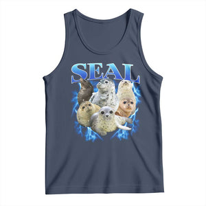 Baby Seals Tank Top Retro Sea Dog Bootleg Vintage Graphic 90s TS10 Navy Print Your Wear