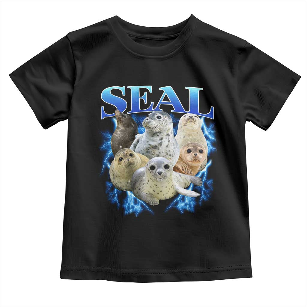Baby Seals Toddler T Shirt Retro Sea Dog Bootleg Vintage Graphic 90s TS10 Black Print Your Wear